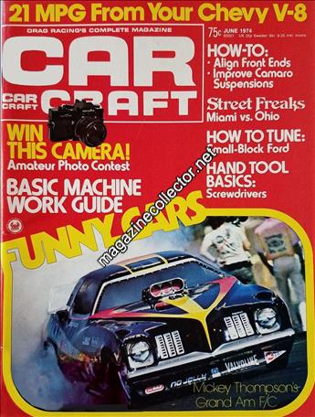 Car Craft (united States) June 1974 Magazine Contents And Index